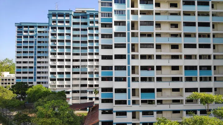 Singapore residential housing blocks