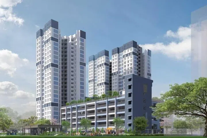 Artist's impression of Kallang View HDB BTO (Plus), launched in the October 2024 BTO sales exercise.