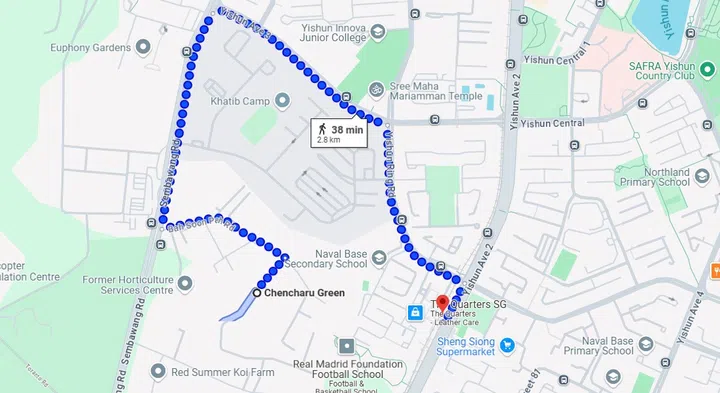 Yishun Chencharu Green HDB BTO is a short walk to the nearest Khatib MRT Station if you were to walk through the neighbouring HDB estates.