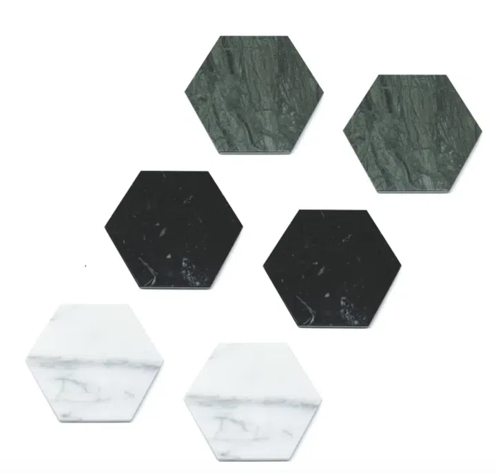 [Featherbox.co] High Quality Natural Marble Coaster, $19.90