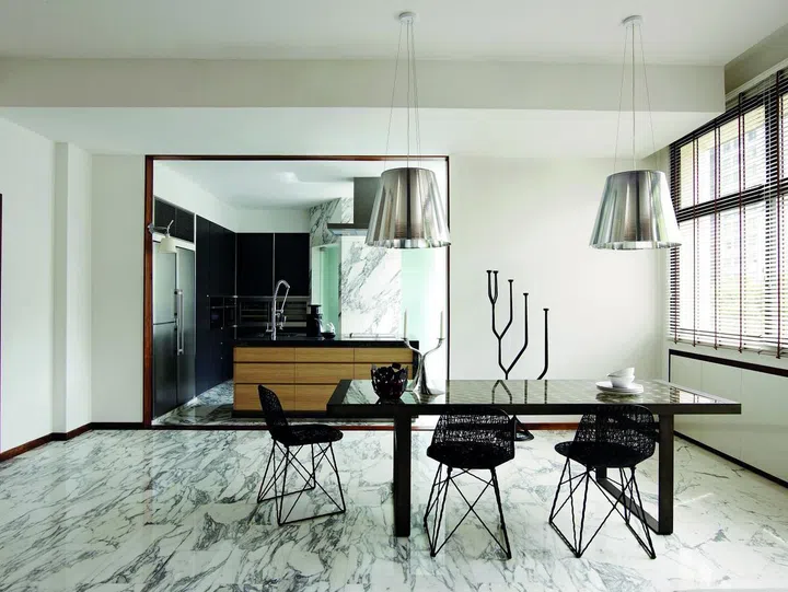 kitchen, homes, house, contemporary, fluid, entertaining, convienient