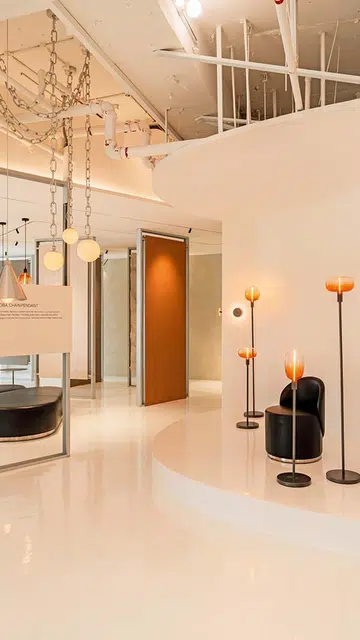 Magnetite Boba Pendant Lights on display at the Rooms by Sol Luminaire at Balestier Plaza, 400 Balestier Rd.