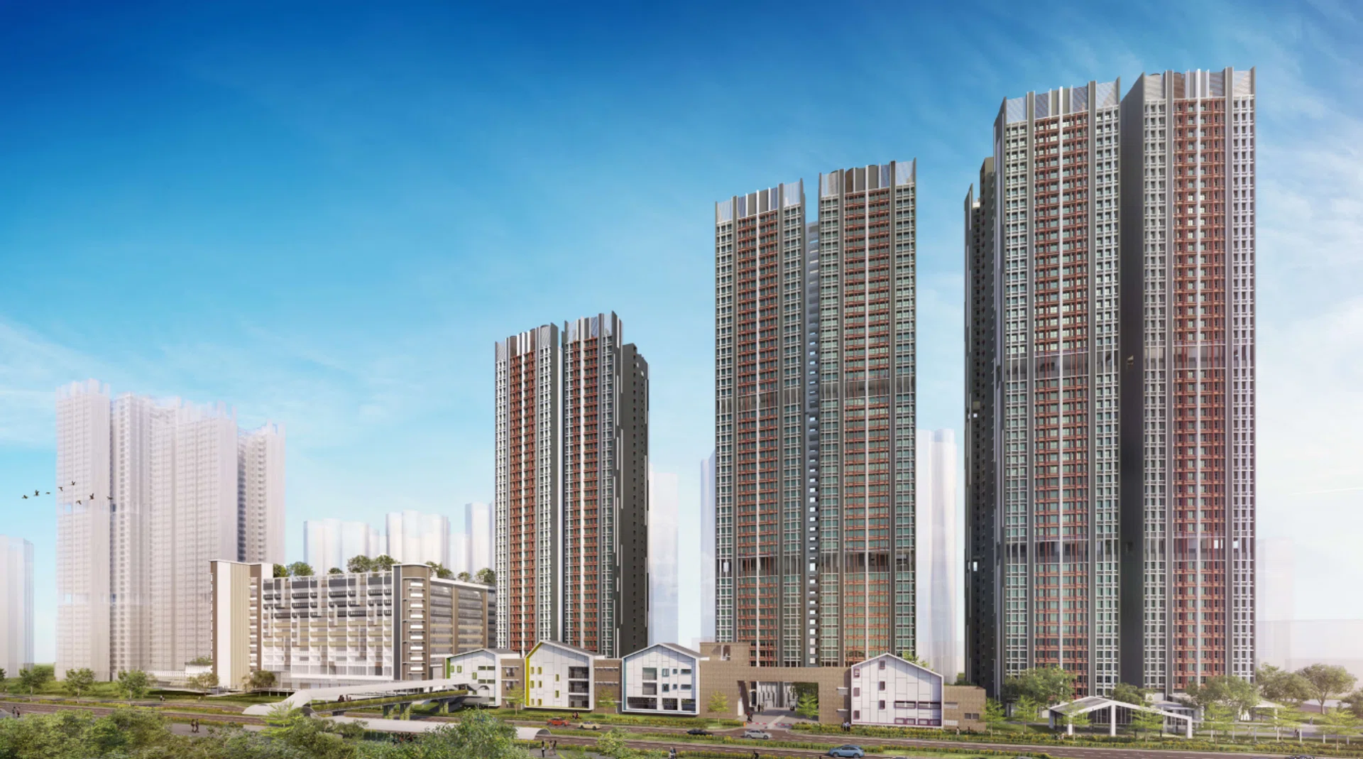 Artist's impression of Alexandra Peaks