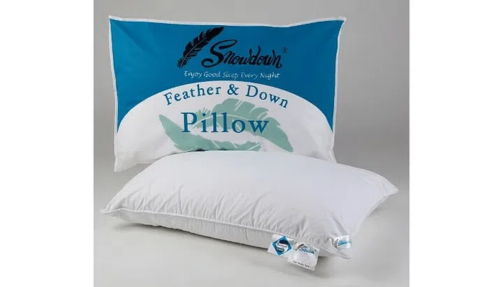 Snowdown Ultra Firm Deluxe Feather And Down Pillow, $71.92