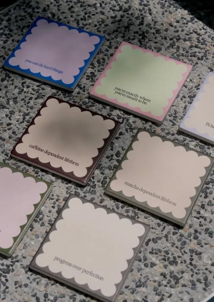 Everyday Reminders Relatable Cloud Ceramic Coaster