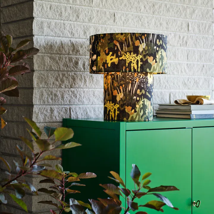 IKEA STOCKHOLM 2025 Black Multi-colour Textile Table Lamp by Paulin Machado, $129