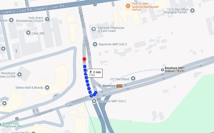 Bayshore Vista is a 2-minute walk from the nearest Bayshore MRT Station.