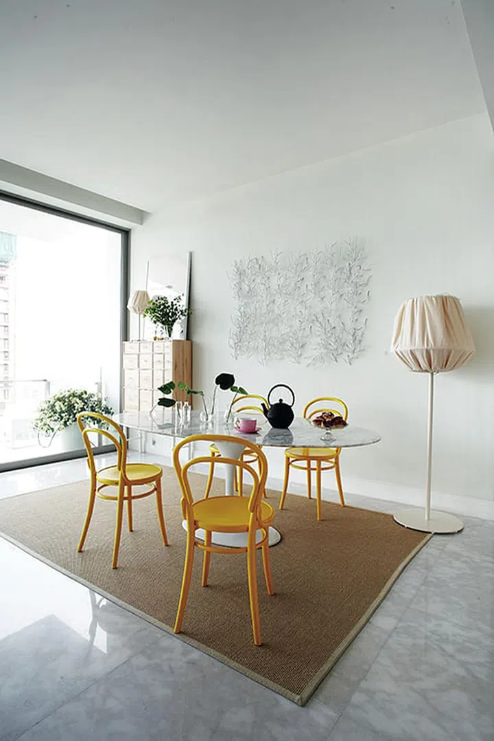 scandinavian, style, simple, minimalist, dining room,
