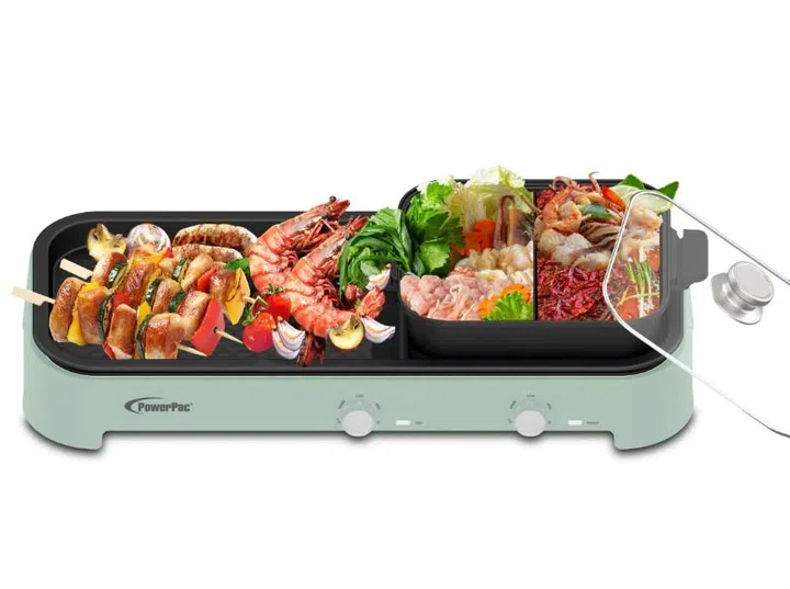 PowerPac Steamboat BBQ Grill with Hot Pot (PPMC797)