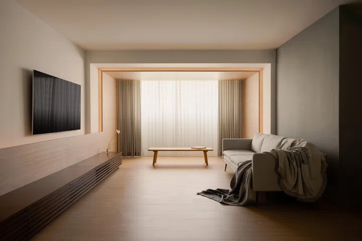 A sense of stillness permeates the house.