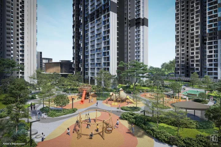 Artist’s impression of the Berlayar Rise BTO in Telok Blangah, launched in the HDB BTO June 2026 sales exercise.