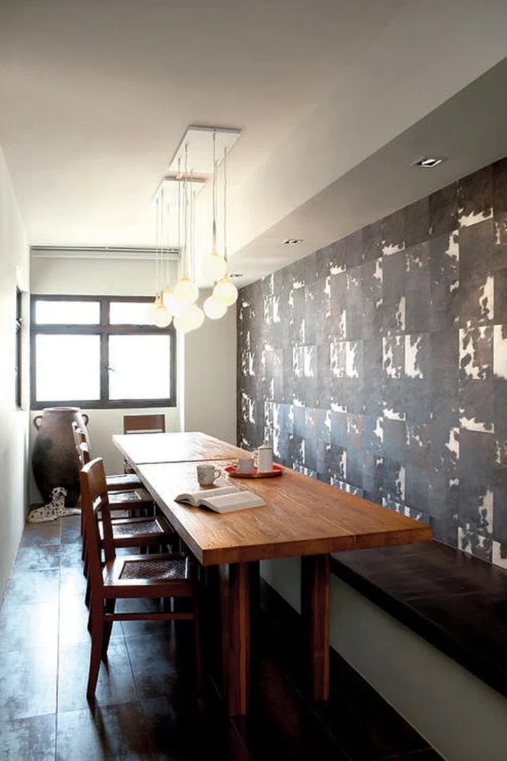 room, dining, table, modern, four room, flat