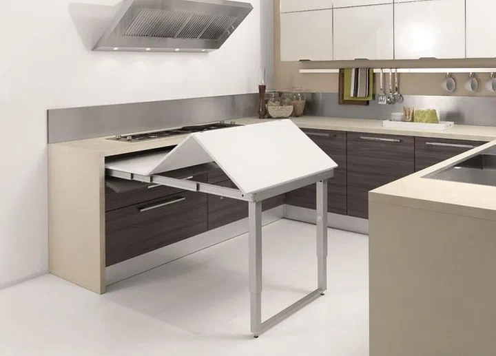 space-saving, kitchen, dining, extendable table