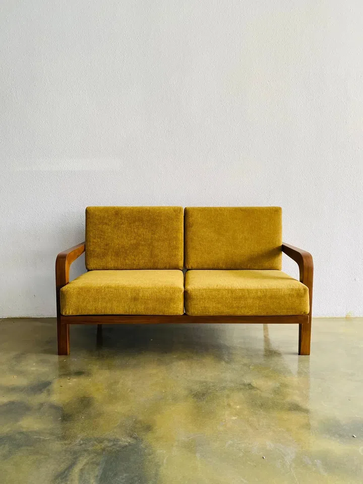 Brand-new Mid-Century Modern: $1,950. Atama Sofa from Gamar Furniture.