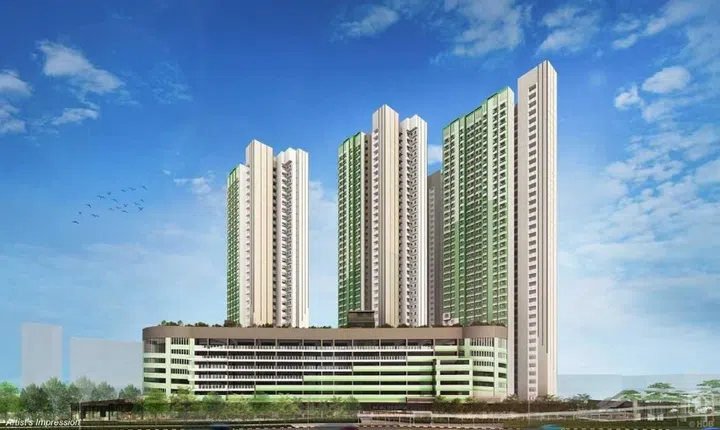 Artist's impression of Clementi Emerald HDB BTO, launched in the July 2025 HDB BTO sales exercise.