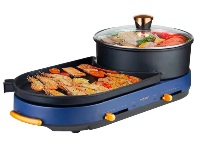 Mayer MMHPG5 Multi-Functional Hot Pot with Grilll