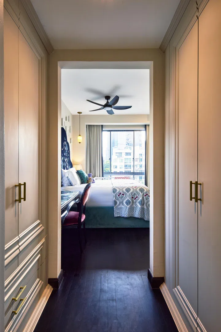 In the master bedroom’s passage way you’ll find the walk-in wardrobe.