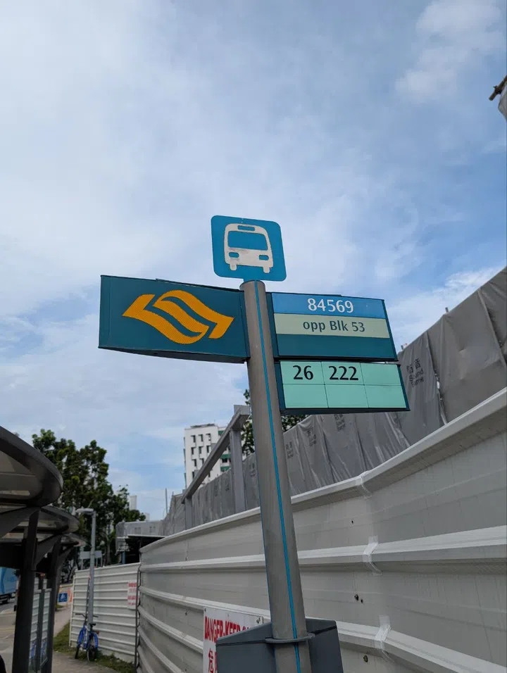 There are only two buses serving the bus stop directly in front of the Ping Yi Court BTO estate.