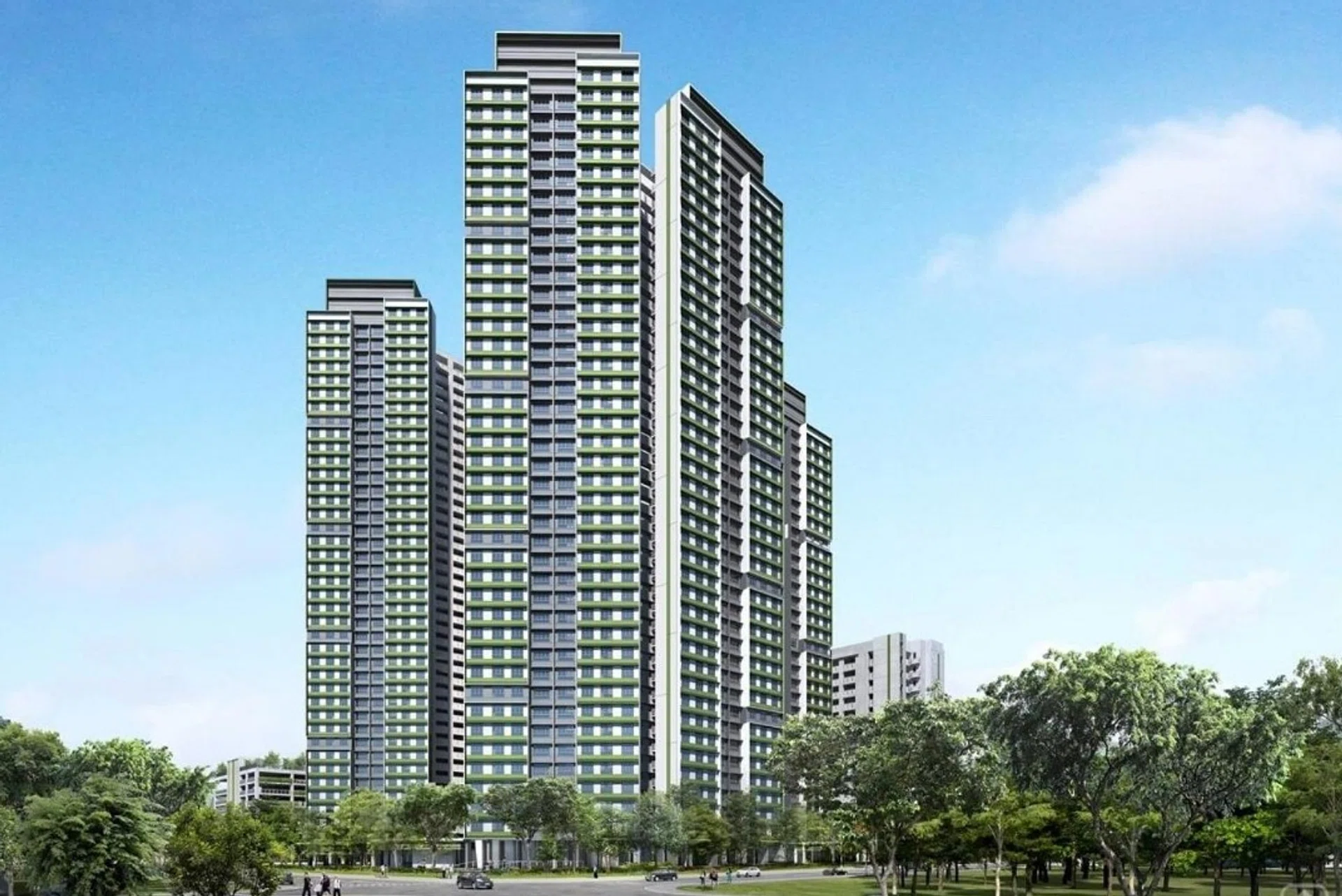 Artist's impression of Ghim Moh Ascent BTO estate.