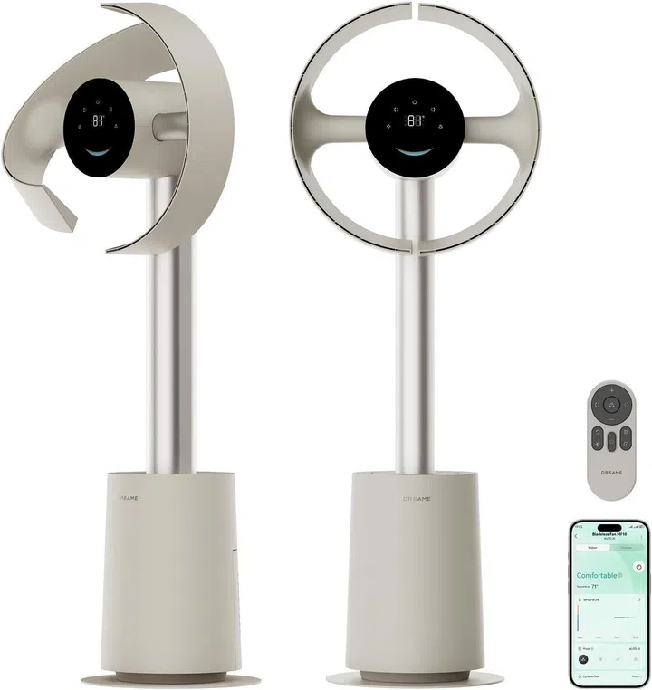 DREAME Bladeless Tower Fan for Bedroom