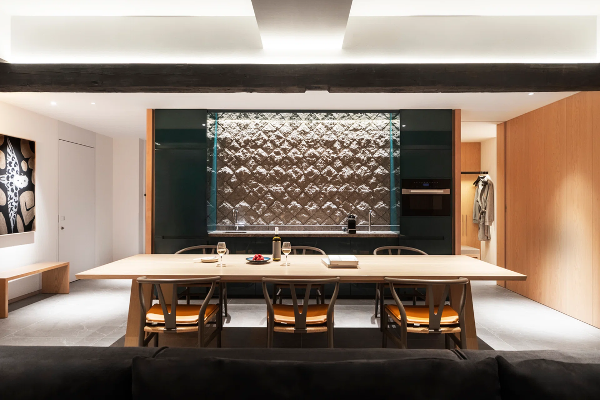Hyatt Centric Sapporo suite with twin beds - dining table.