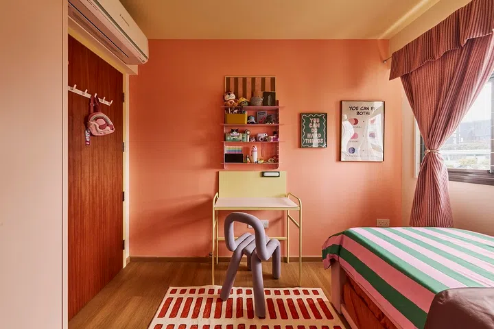 A cute study corner balances personality with practicality.