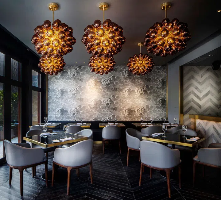 Australian-born, Singapore-based designer Emma Maxwell's Flume Lighting Collection, which includes hanging lamps, topped two categories in the Architecture &amp; Design Awards Asia-Pacific. PHOTO: COURTESY OF EMMA MAXWELL