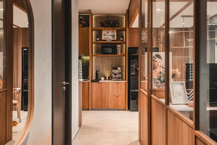 Daylight travels freely through the home.