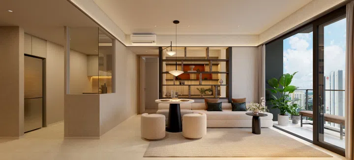 The Serra Residences 3-bedroom Type C1 (764 sqft).