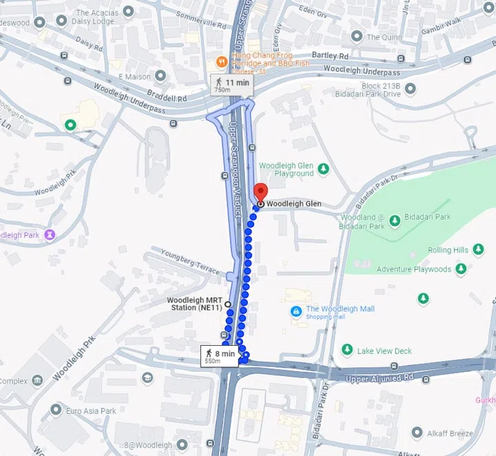 Woodleigh Glen BTO is an 8-minute walk from the nearest Woodleigh MRT Station.