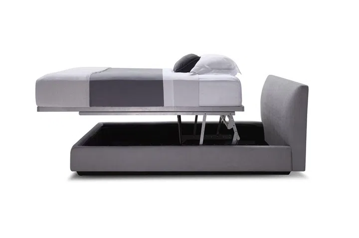 dual hydraulic storage bed