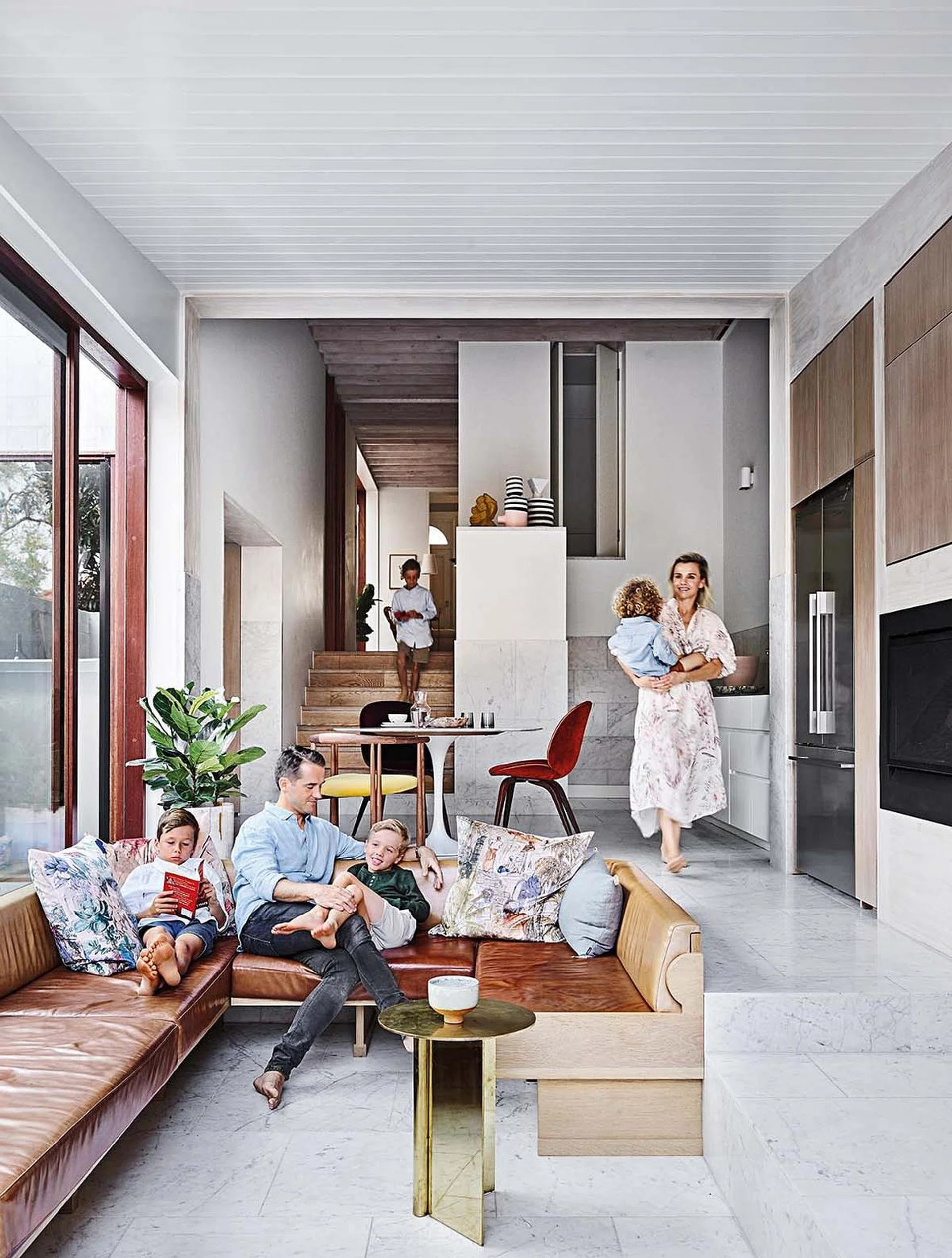 Family life is never boring for the couple thanks to their four young children in the house.