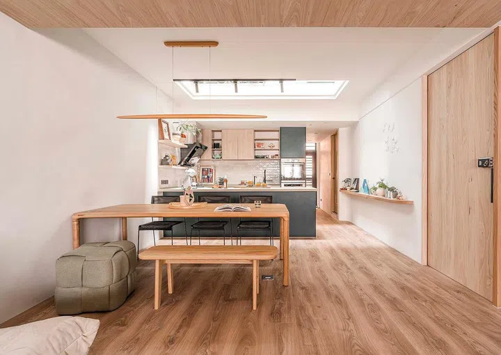 House Tour: A Japandi Taiwan Multi-Generational Home Filled With Natural Sunlight (Photo Srain Interior Design)