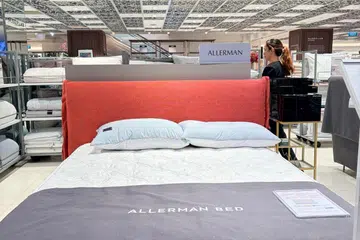 Pictured here, the Allerman Premium 1840 anti-allergy, anti-dust mite, individual pocket spring & HD micro-pocket spring 2.5 Queen mattress is priced at $3,300 (full price $5,500).