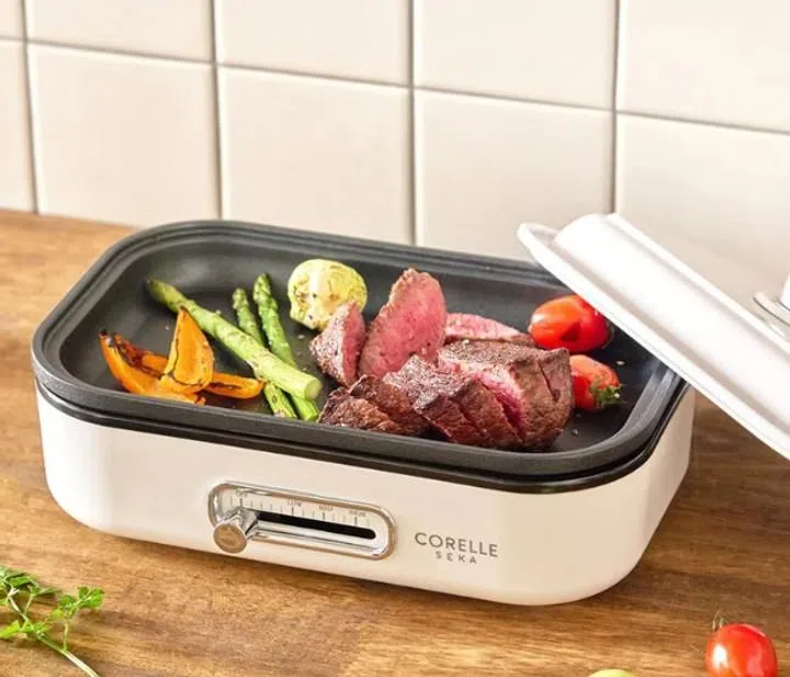 Corelle Seka Multi Cooker with Grill & Takoyaki Plates