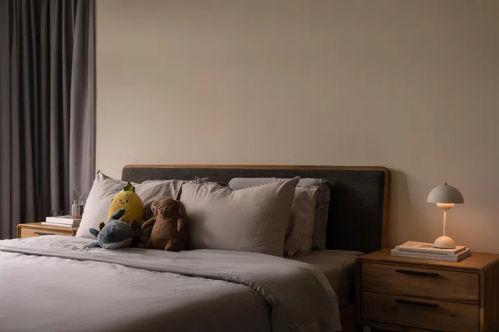 All the furniture, including the king-sized bed in the master, was chosen by the homeowners. 