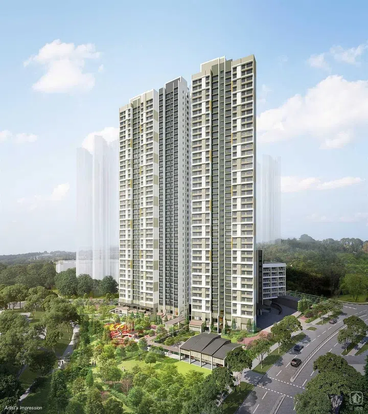 Artist's impression of Holland Vista BTO in Holland Village launched in June 2024. Image HDB