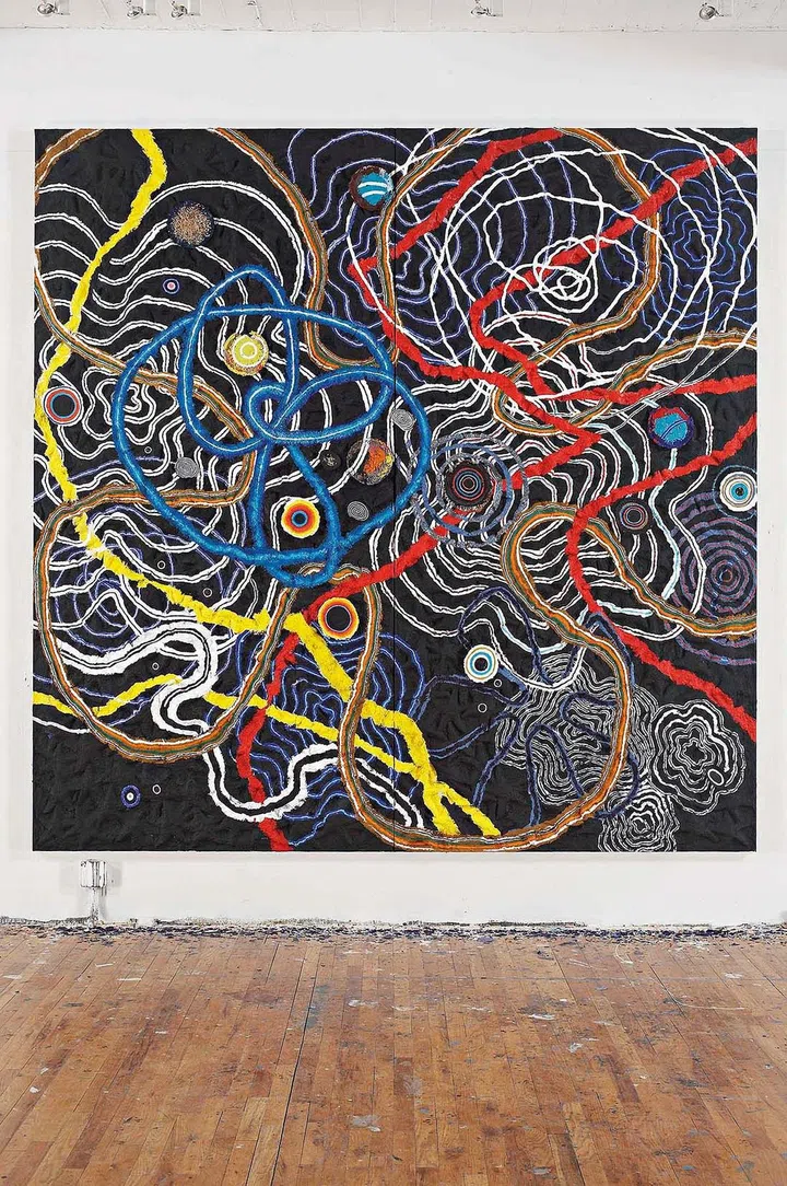 Nabil’s style
takes inspiration
from the shapes
and colours seen
in nature.