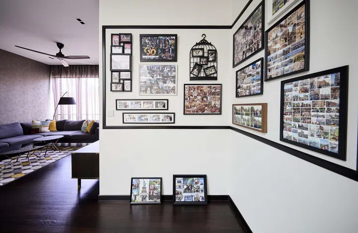 The third floor of interior designer Cheryl Gay of Coterie Design's 3,600 sq ft semi-detached home in Yio Chu Kang has three bedrooms for her three daughters aged 29, 26 and 24.