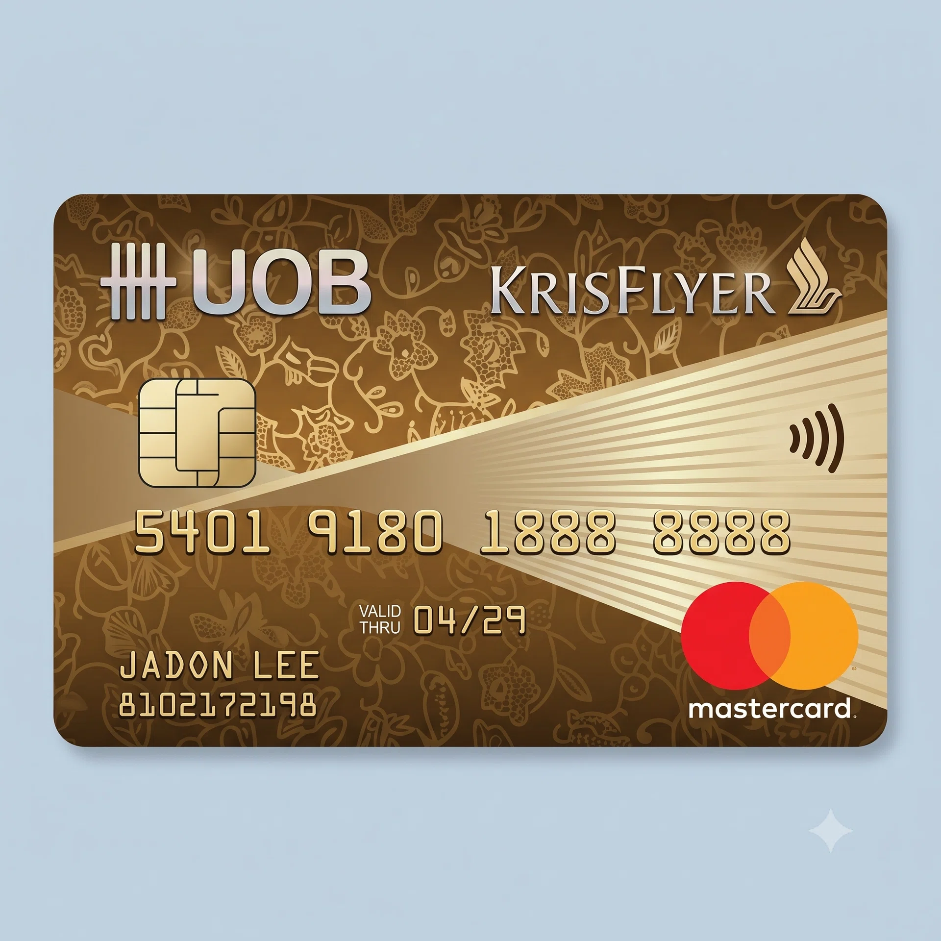 Illustration of the KrisFlyer UOB Credit Card.