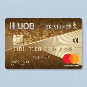 Illustration of the KrisFlyer UOB Credit Card.