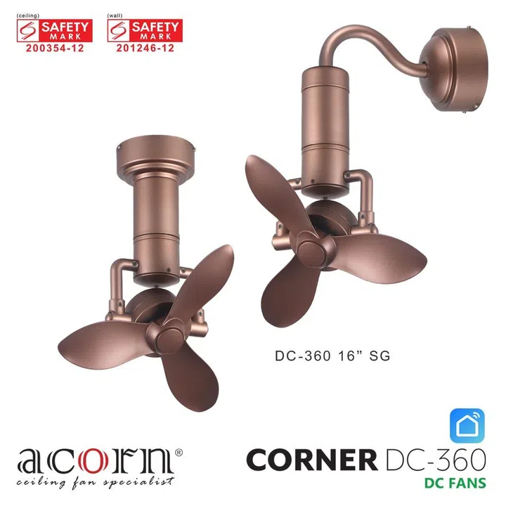 Acorn 16” Corner/Wall Fan DC-360