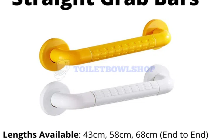 For an elderly friendly bathroom, the number of grab bars required vary from 3 to 8 pieces per bathroom. The grab bars are mostly installed at areas to provide the elderly with support while showering (shower area), toileting (near toilet bowl), and while entering/exiting the bathroom.
