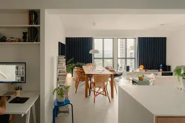 Architect Carnation Kng and her Portuguese husband, Lourenço Vaz Pinto’s 4-room resale HDB at Dawson Road.