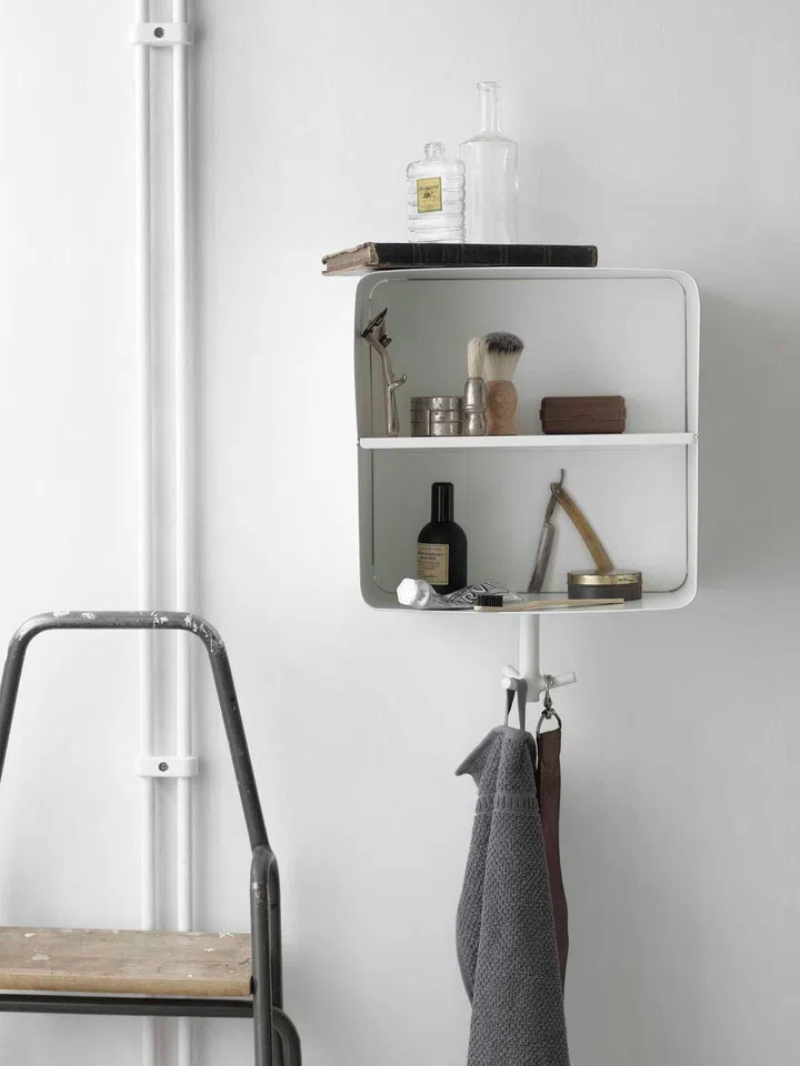 wall-mounted storage, shelf, display