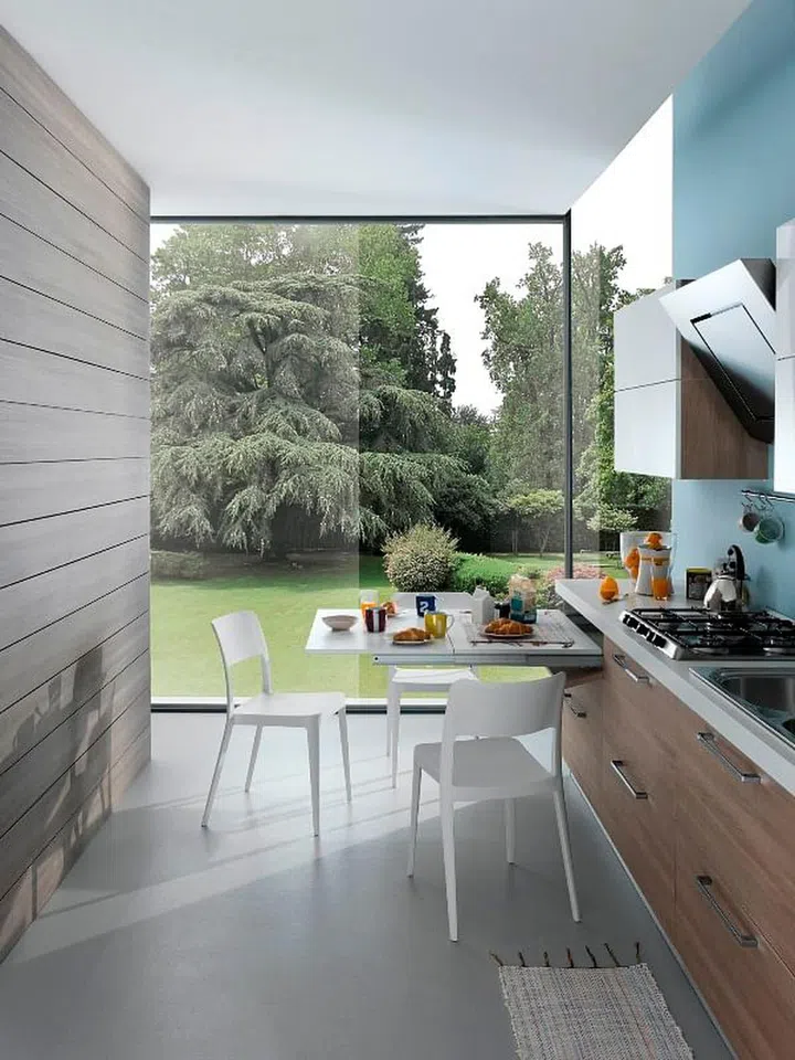 space-saving, kitchen, extendable table