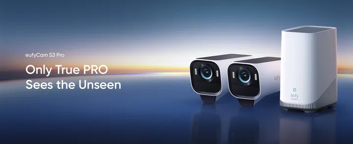 Eufy eufyCam S3 Pro 4K Solar Security Camera, from $369.80