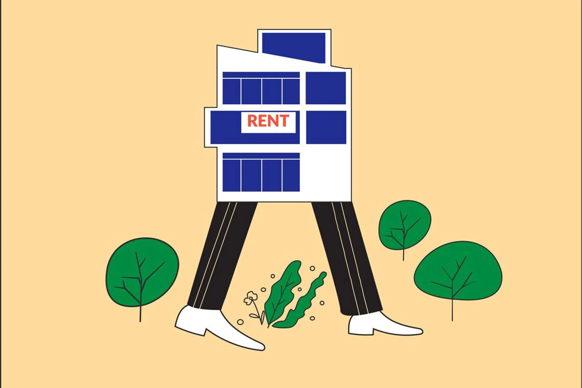 Construction of a new house in the green zone. Concept of real estate, mortgage loan, investments and estate agency.