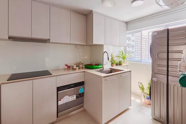 Clean-lined cabinetry and generous natural light create a practical workspace, reflecting Ivan’s decision to invest in improvements that would enhance everyday comfort.