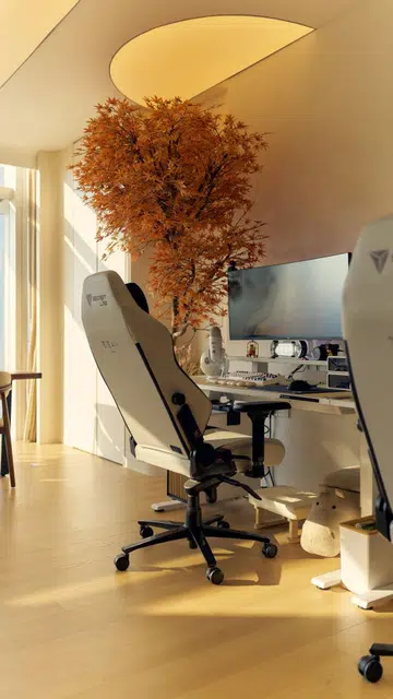 The workstations are located right on the on-set, by the dining area and straight from the entryway.  